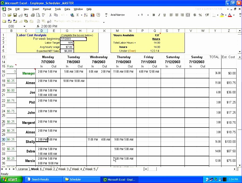 10 Team Schedule Template Lovely 10 Roster Templates Excel Exceltemplates Exceltemplates