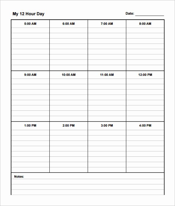 12 Hour Schedule Template Best Of 12 Hour Shift Schedule Template 10 Free Word Excel