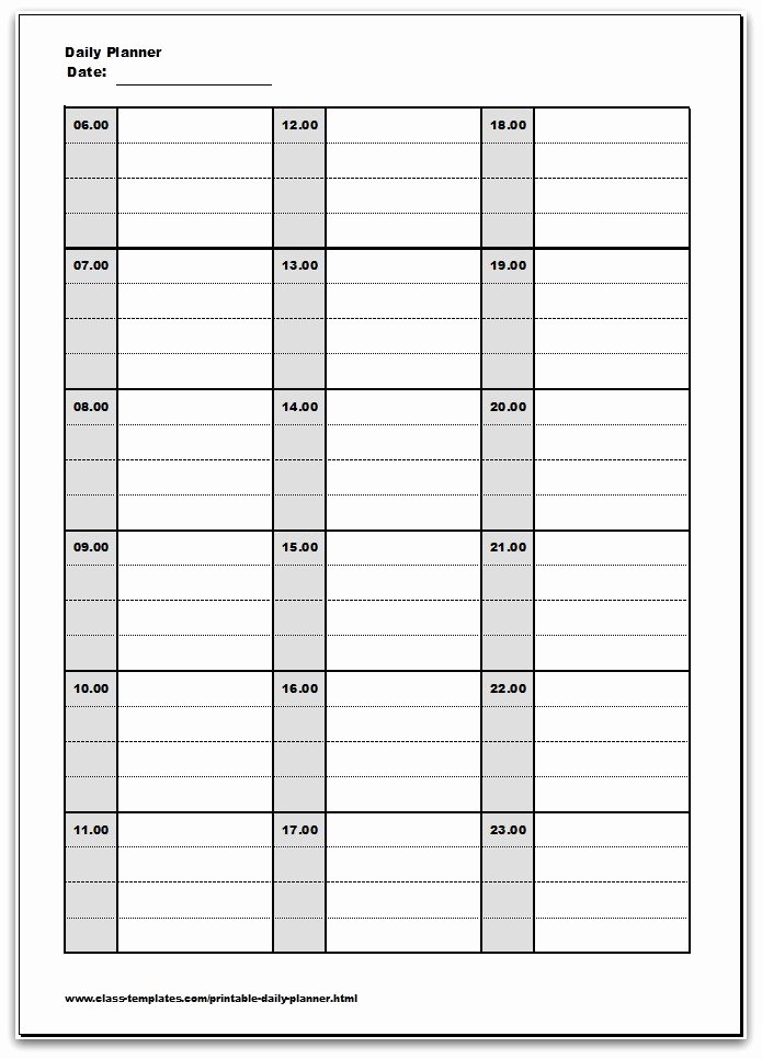 15 Minute Schedule Template Lovely Daily Calendar Template 15 Minute Increments