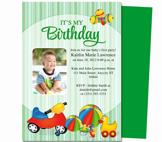 1st Birthday Invitation Template Elegant 13 Best Images About Printable 1st First Birthday