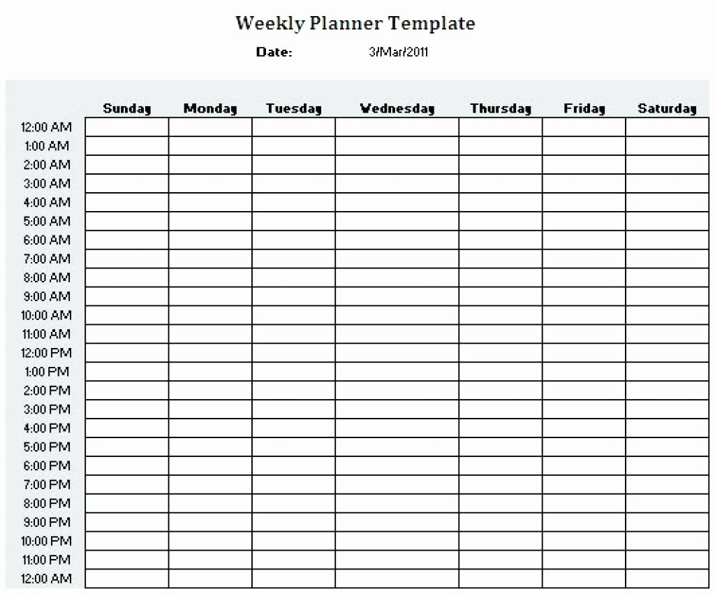 24 Hour Calendar Template Beautiful Blank Calendar Hourly Schedule 2018 – Template Calendar Design
