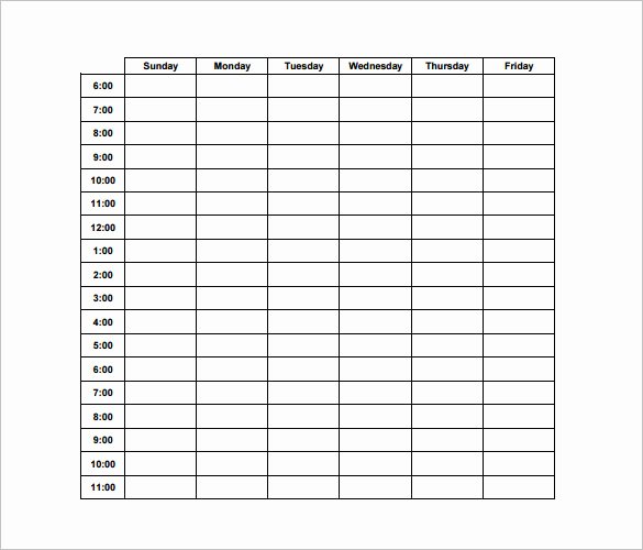 24 Hour Planner Template Elegant Hourly Schedule Template 35 Free Word Excel Pdf