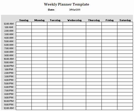 24 Hour Planner Template Inspirational 8 Best Of 24 Hour Calendar Printable 24 Hour
