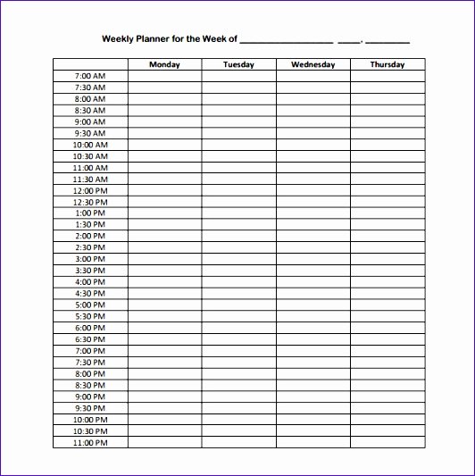 24 Hr Schedule Template Awesome 7 Excel 24 Hour Schedule Template Exceltemplates