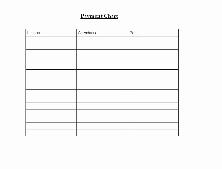 3 Column Chart Template Fresh Blank Table Chart with 3 Columns