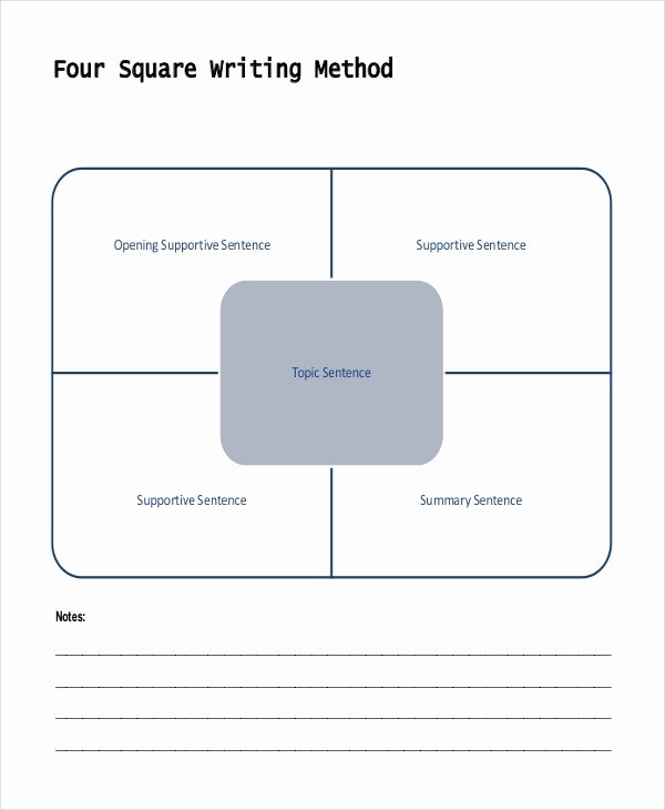 4 Square Writing Template Inspirational Writing Template – 15 Free Word Pdf Documents Download