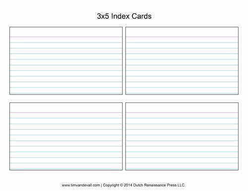 4x6 Card Template Word Awesome Index Card Template