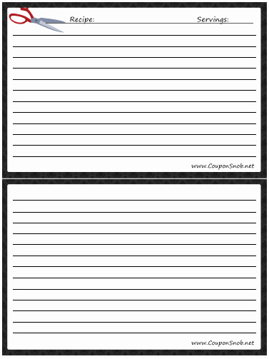 4x6 Card Template Word New 40 Recipe Card Template and Free Printables