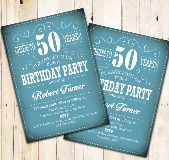 50th Birthday Invitation Template Awesome 14 50th Birthday Invitations Free Psd Ai Vector Eps