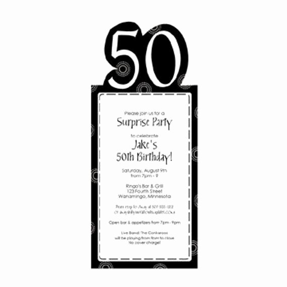 50th Birthday Invitation Template New 50th Birthday Party Invitation Template by Loveandpartypaper