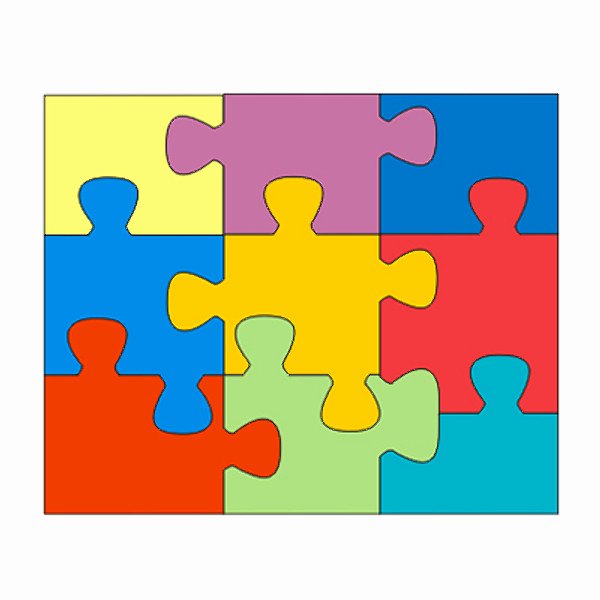 9 Piece Puzzle Template Awesome 13 Shape Template Vector Printable Puzzle Piece