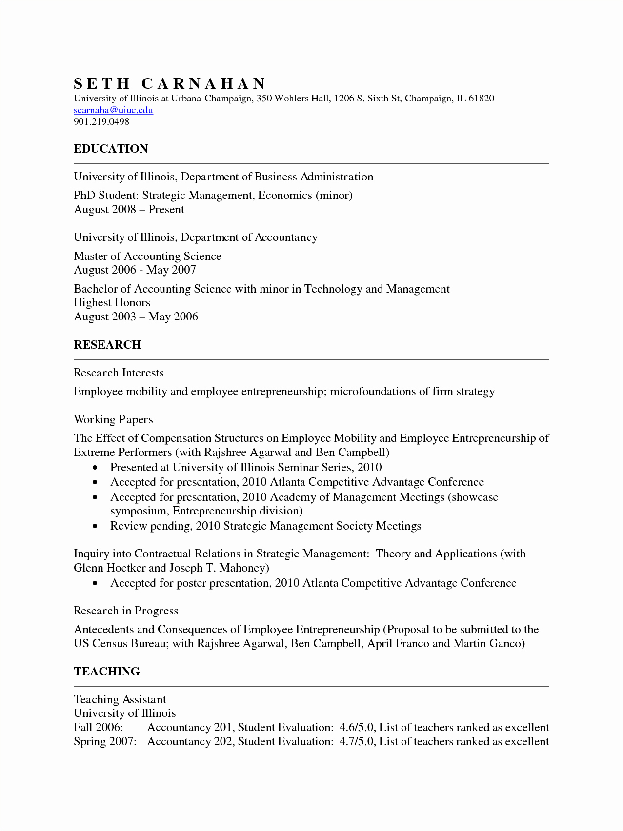 Academic Resume Template Word Luxury Academic Cv Template Business Proposal Templated