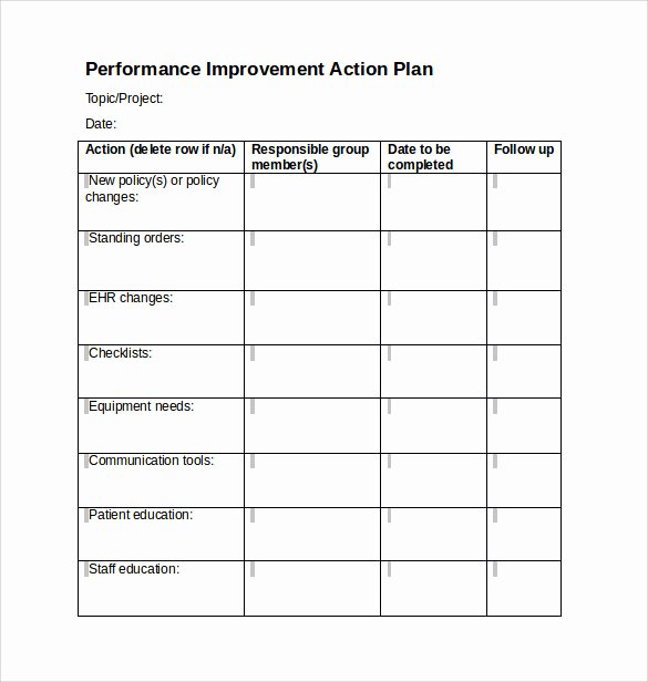 Action Plan Template Pdf Unique Sample Project Action Plan Template 16 Documents In Pdf