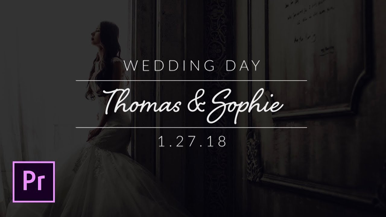 Adobe Premiere Slideshow Template New Create Minimal Wedding Titles In Adobe Premiere Pro