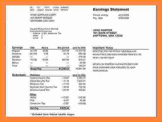 Adp Check Stub Template Best Of 5 Adp Pay Stub Template Pdf
