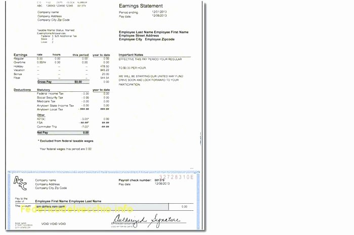 Adp Earnings Statement Template Best Of Adp Pay Stub Template Luxury Adp Check Stub Template