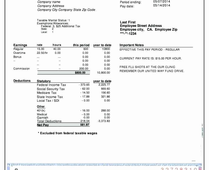 Adp Earnings Statement Template Unique 95 Adp Earning Statement Template Sample Free Earnings