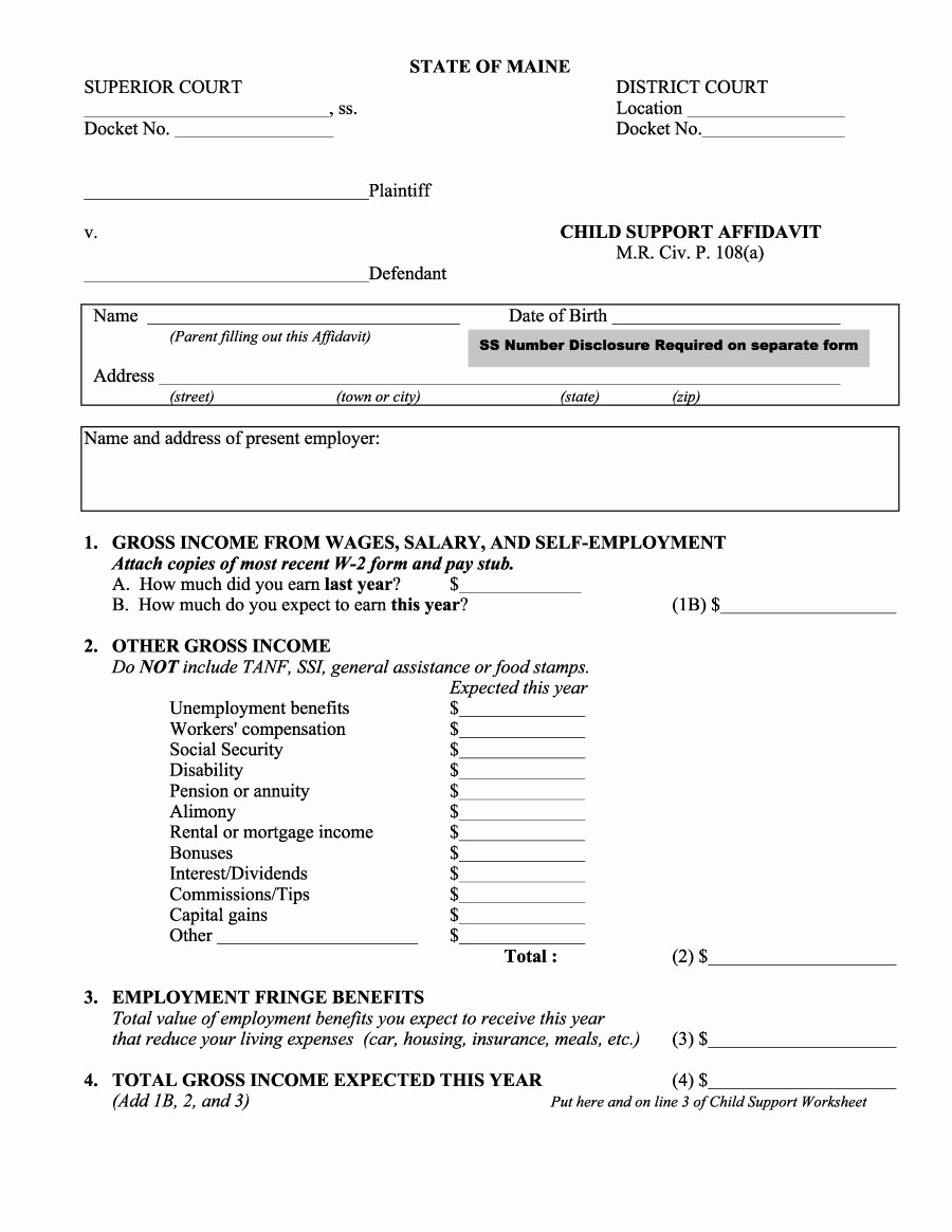 Affidavit Of Support Template New 48 Sample Affidavit forms &amp; Templates Affidavit Of