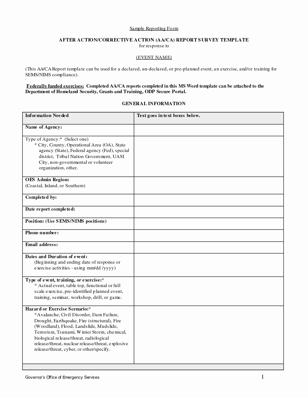 After Action Report Template Luxury after Action Report Template