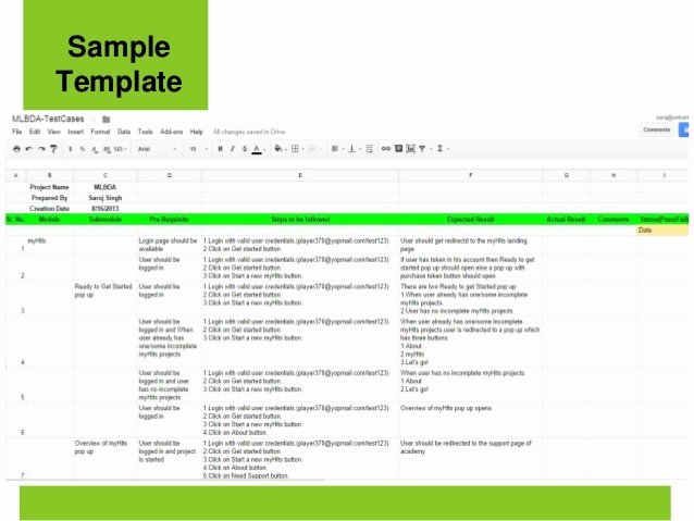 Agile Test Strategy Template Lovely Agile Test Plan Sample Document Templates Resume