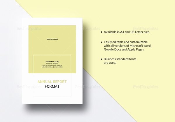 Annual Report Template Word Beautiful Annual Report Template 39 Free Word Excel Pdf Ppt
