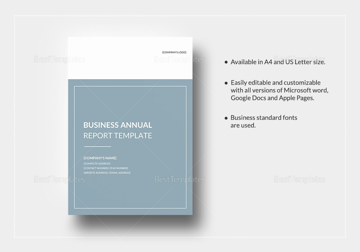 Annual Report Template Word Inspirational Business Annual Report Template In Word Google Docs