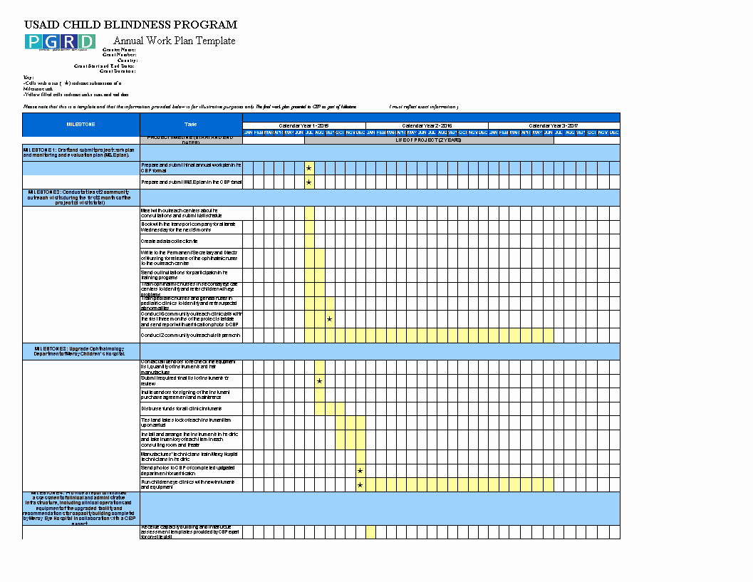 Annual Work Plan Template Best Of Free Annual Work Plan Excel