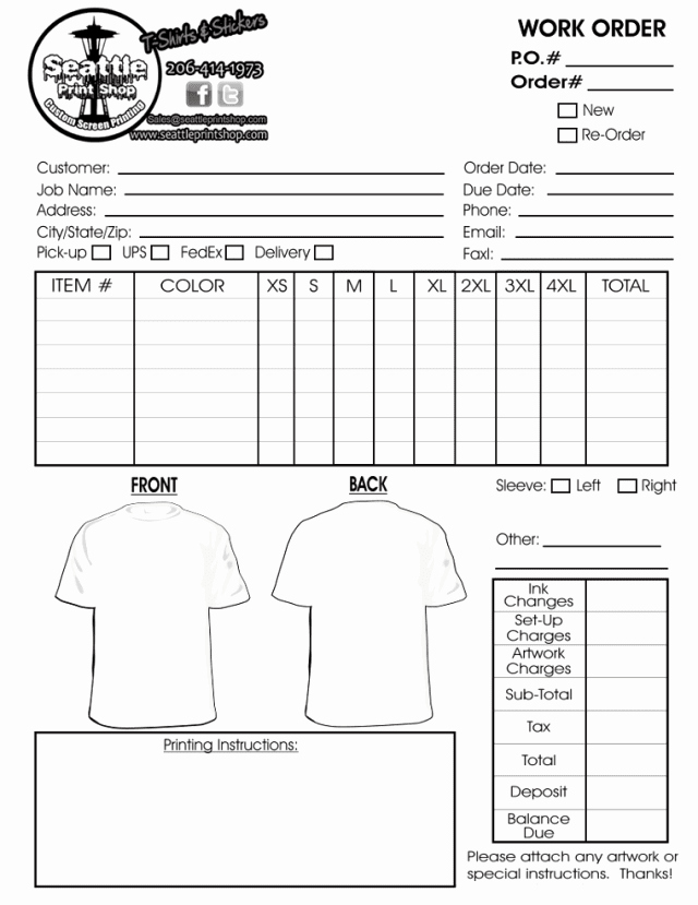 Apparel order form Template New Printable T Shirt order forms Templates Excel Template