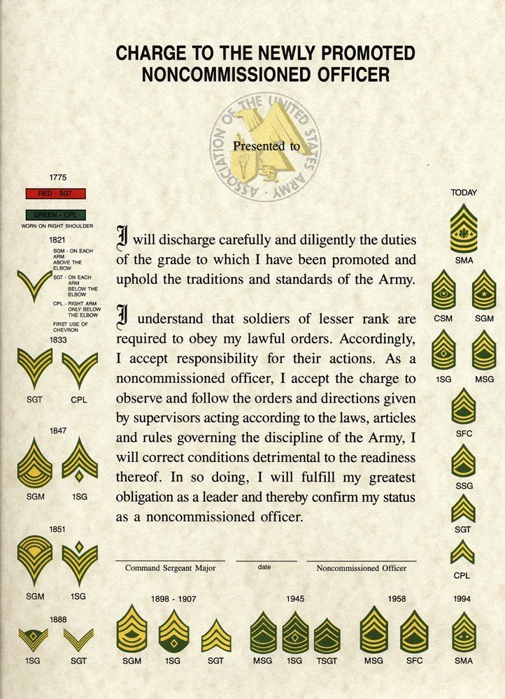 Army Promotion Certificate Template New Quotes About Nco Ficers Quotesgram