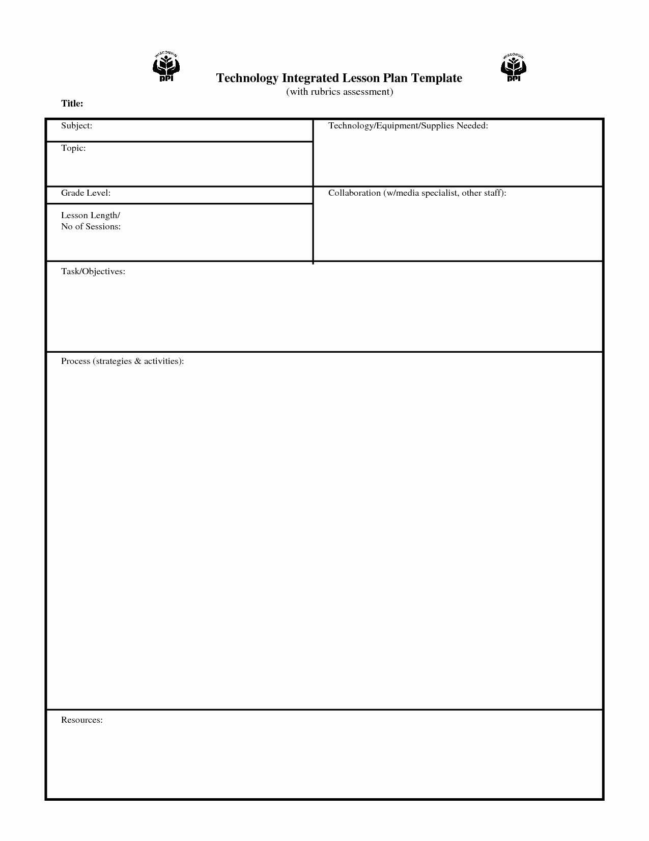 Art Lesson Plan Template Beautiful This Blank Customizable Printable Lesson Plan form is