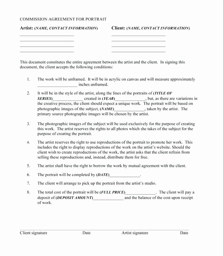 Artist Management Contract Template Inspirational Artist Recording Contract A Music Template forms Free