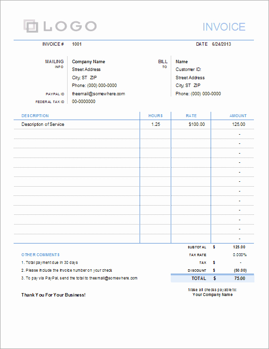 Attorney Billable Hours Template Elegant 10 Simple Invoice Templates Every Freelancer Should Use