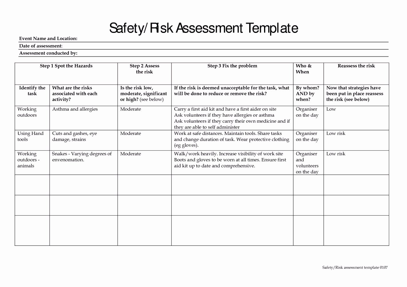 Audit Risk assessment Template Lovely Ach Risk assessment Template Templates Resume Examples