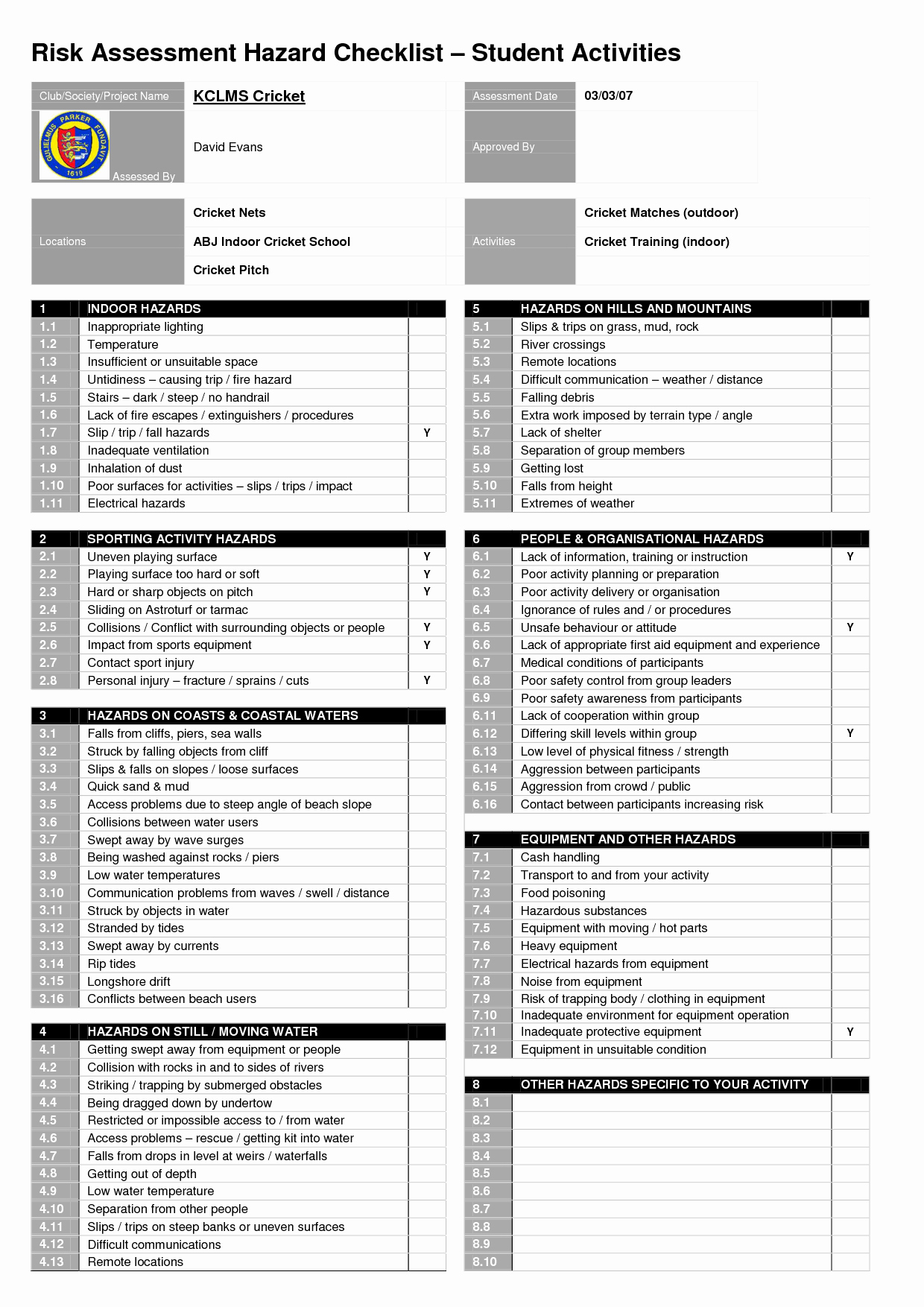Audit Risk assessment Template Unique 16 Best Of Action Plan Worksheet In Excel