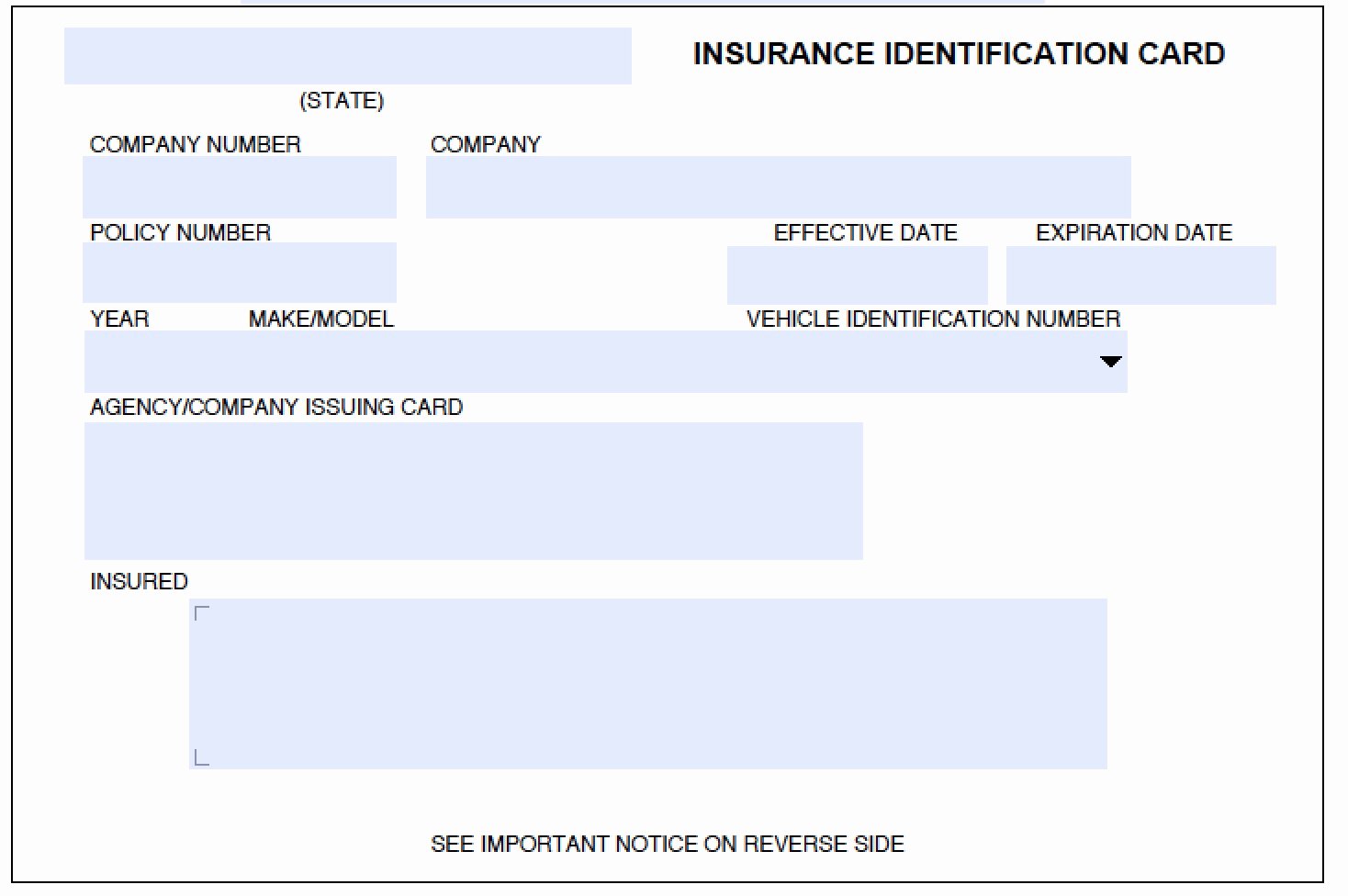 Auto Insurance Card Template Awesome Download Auto Insurance Card Template Wikidownload