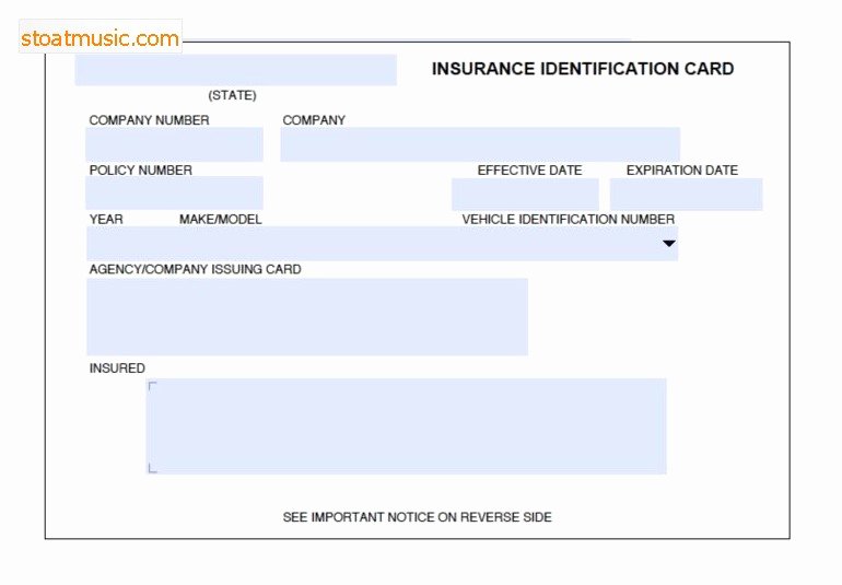 Auto Insurance Card Template Best Of Proof Auto Insurance Template Free