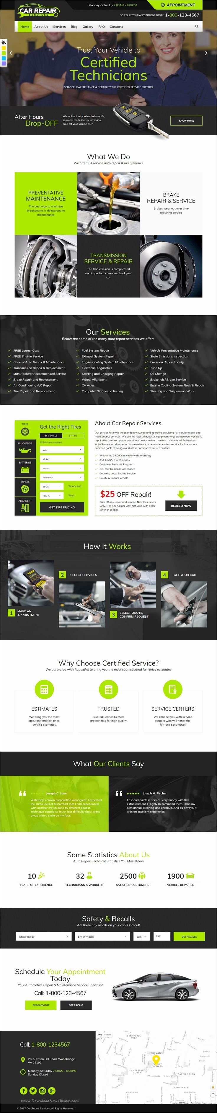 Auto Repair Website Template Elegant Best 25 Car Repair Service Ideas On Pinterest