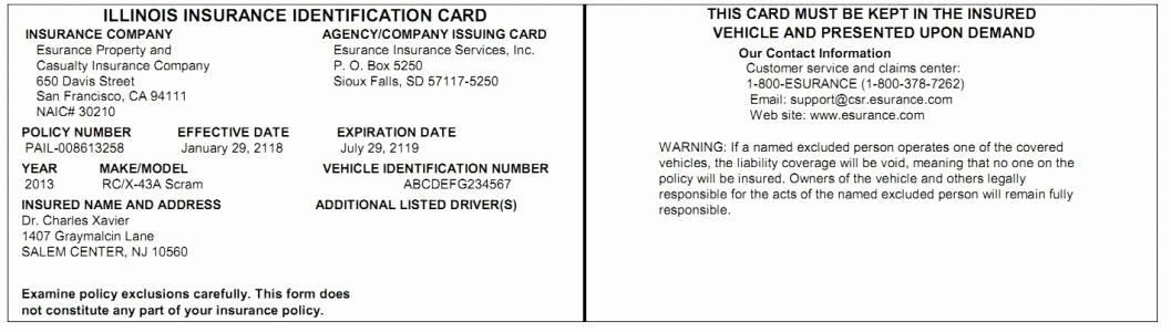 Automobile Insurance Card Template Unique Fake Car Insurance Card Template Invitation Template