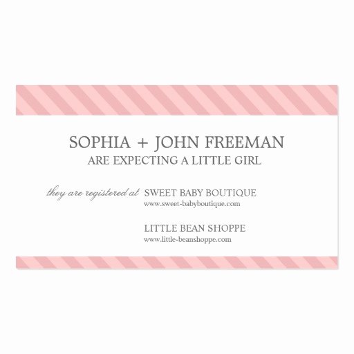 Baby Registry Cards Template Elegant Collections Of Gift Registry Business Cards