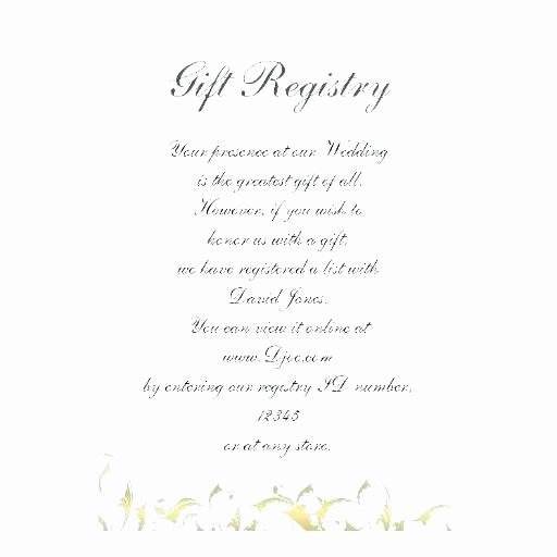 Baby Registry Cards Template New Tar Baby Registry Template Shower Inserts Invitation