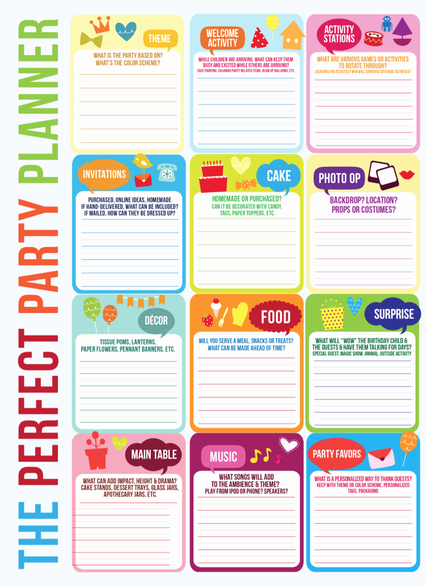 Baby Shower Planner Template Inspirational Kara S Party Ideas Master Party Planning Template