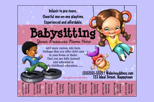 Babysitting Flyer Template Free Luxury 11 Fabulous Psd Baby Sitting Flyer Templates