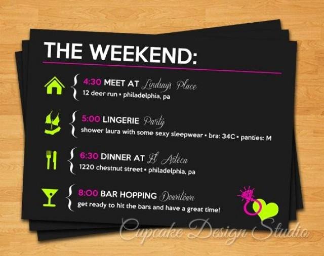 Bachelorette Party Itinerary Template Fresh Printable Bachelorette Party Itinerary Lucky In Love