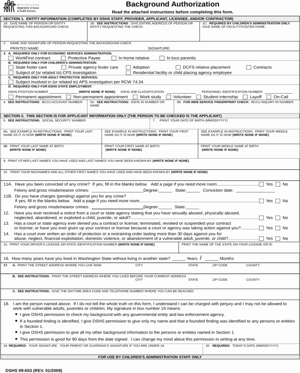 Background Check form Template Inspirational Download Background Check form for Free