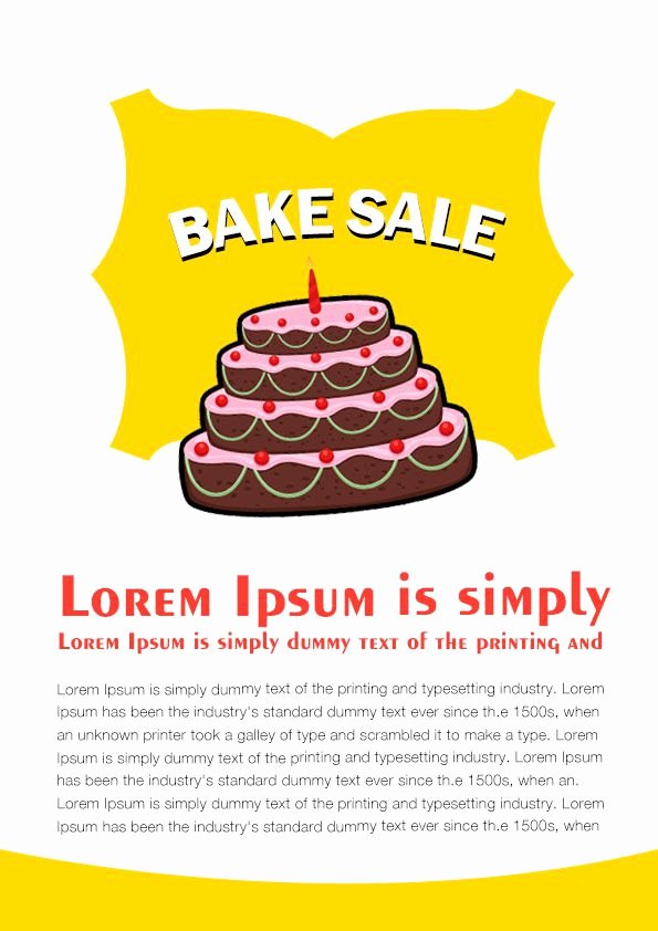 Bake Sale Flyer Template Elegant Engaging Free Bake Sale Flyer Templates for Fundraising