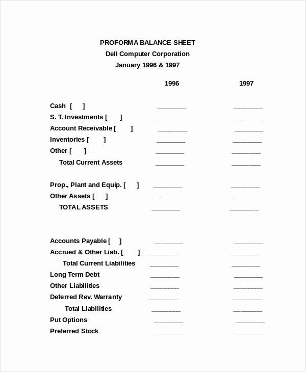 Balance Sheet Template Word Best Of Simple Balance Sheet 20 Free Word Excel Pdf Documents