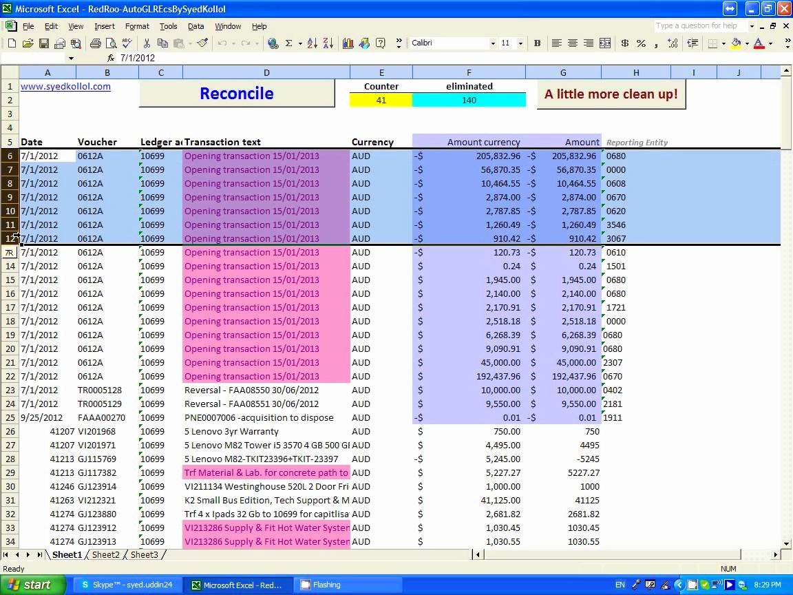 bank reconciliation template example