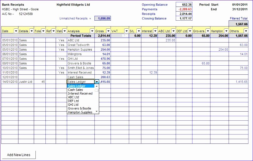 Bank Reconciliation Template Excel Lovely 6 Excel Bank Reconciliation Template Exceltemplates