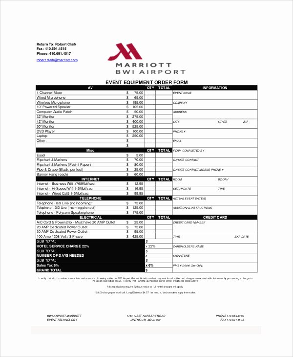 Banquet Event Order Template Stcharleschill Template