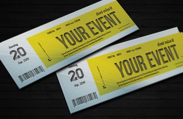 Banquet Tickets Template Free Fresh 63 Ticket Invitation Templates Psd Vector Eps Ai